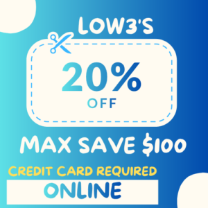 20% Off Lowes Online Only