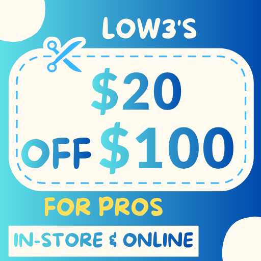 Lowes $20 Off $100 For Pros Online