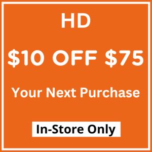 Home Depot $10 Off $75 In-Store