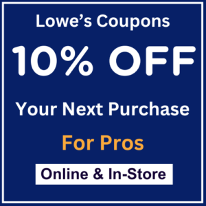 10% Off Lowes Online – In-store